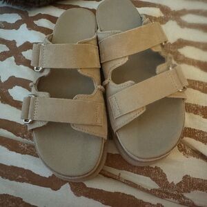 Tan platform Sandals